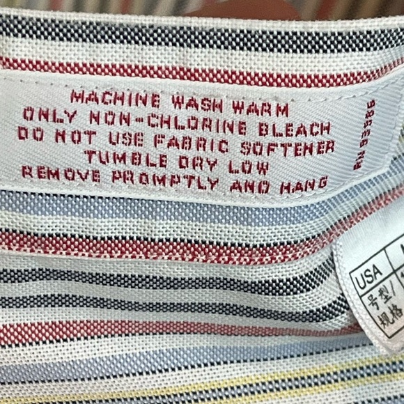 Brooks Brothers 346 Classic Striped Men's Dress Shirt Size Medium Button Up - Picture 8 of 16